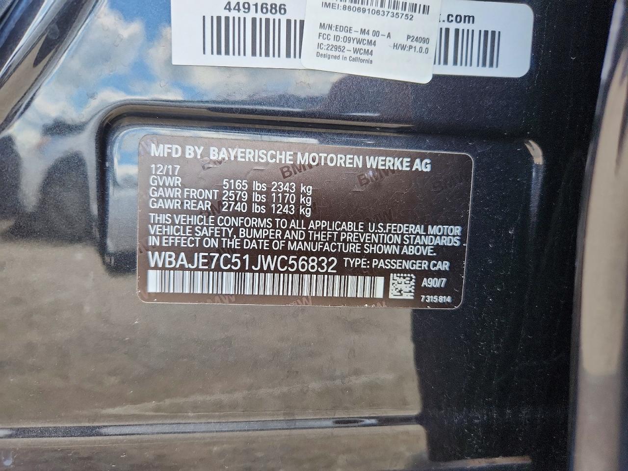 2018 BMW Seria 5 540i - zdjęcie 12