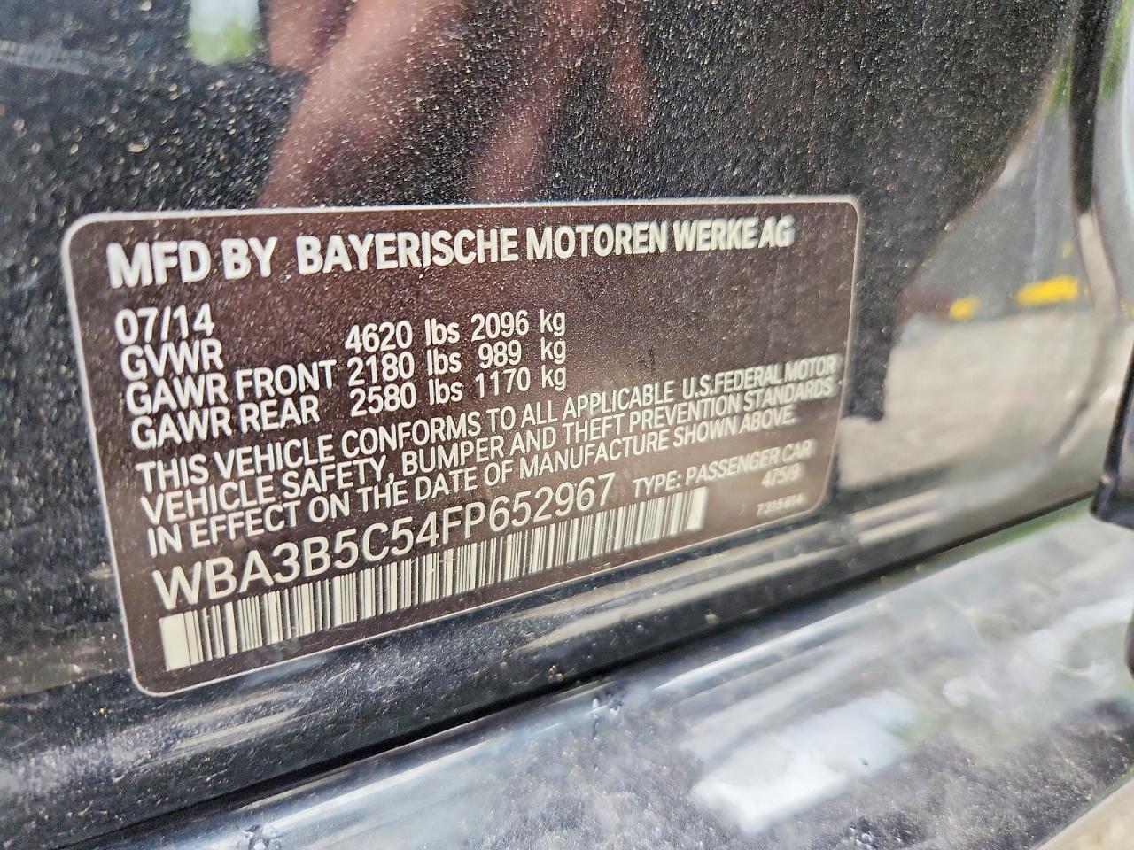 2015 BMW Seria 3 328i - zdjęcie 12