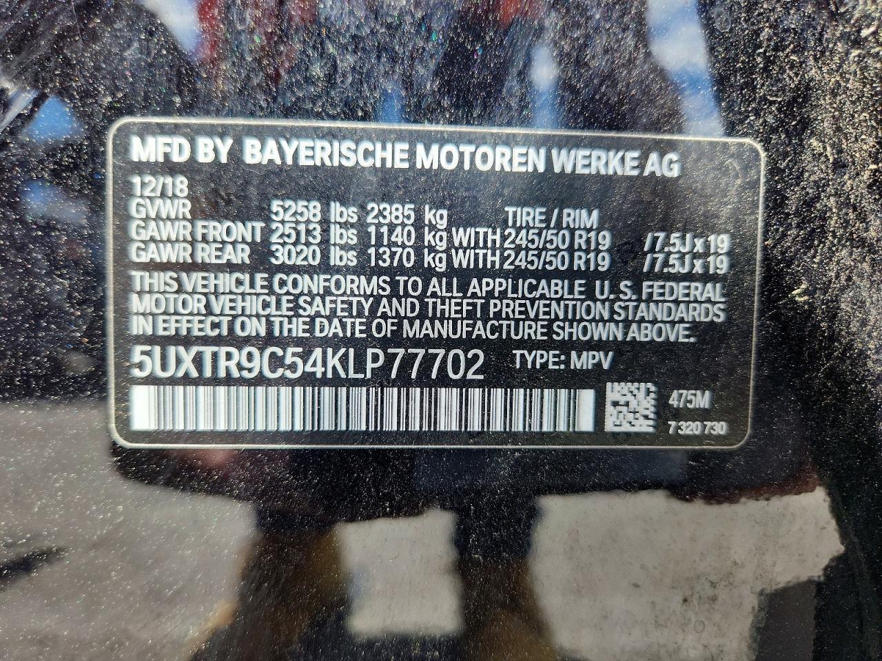 2019 BMW X3 xDrive30I - zdjęcie 13
