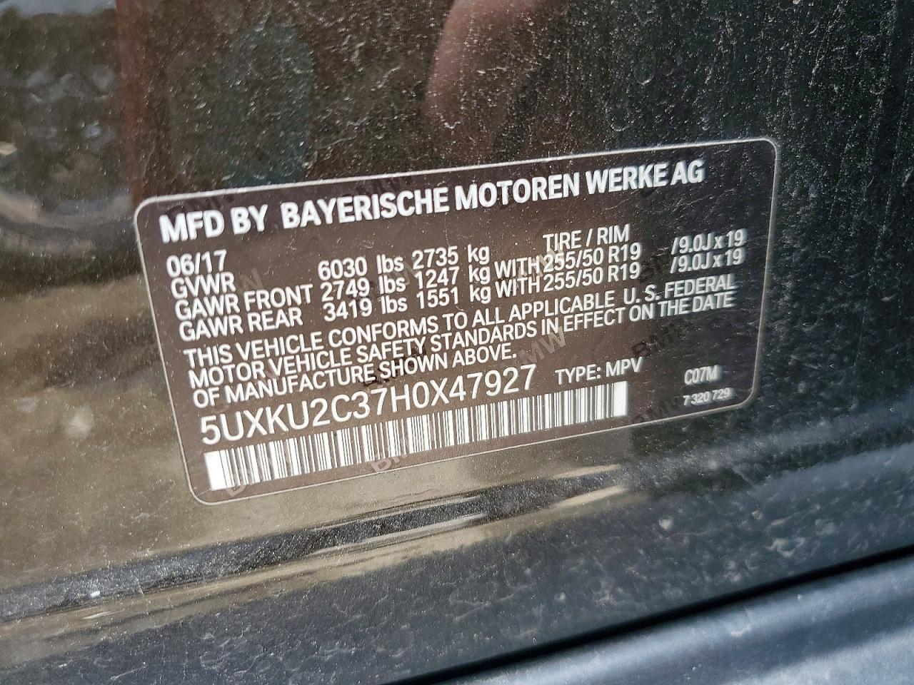 2017 BMW X6 xDrive35I - zdjęcie 13