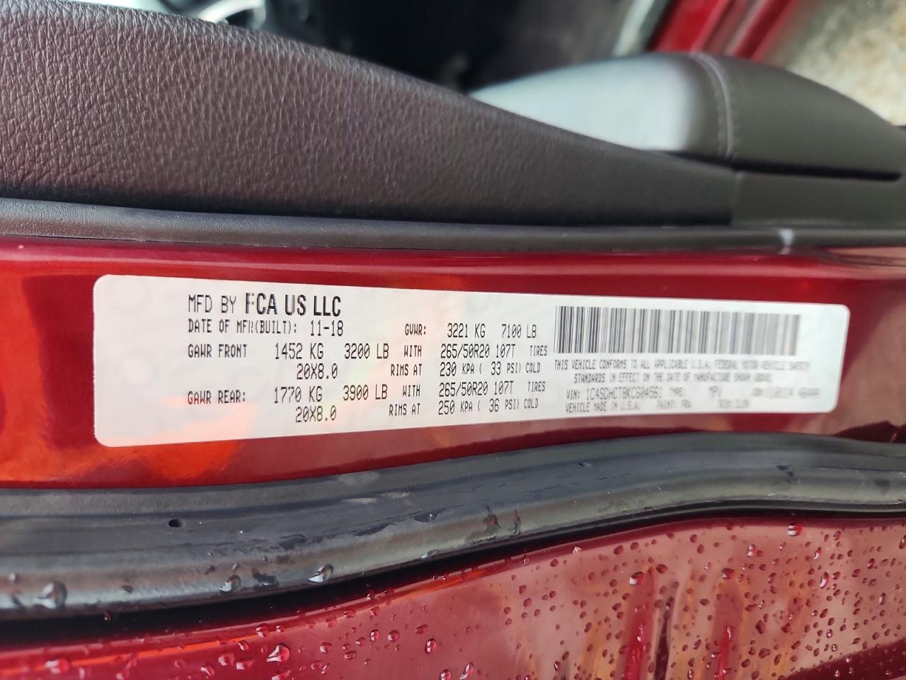 2019 Dodge Durango R - zdjęcie 13