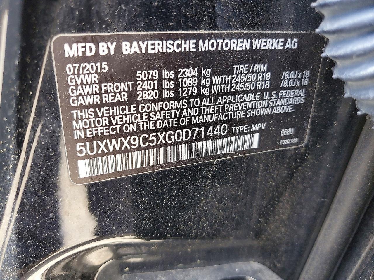 2016 BMW X3 xDrive28I - zdjęcie 13