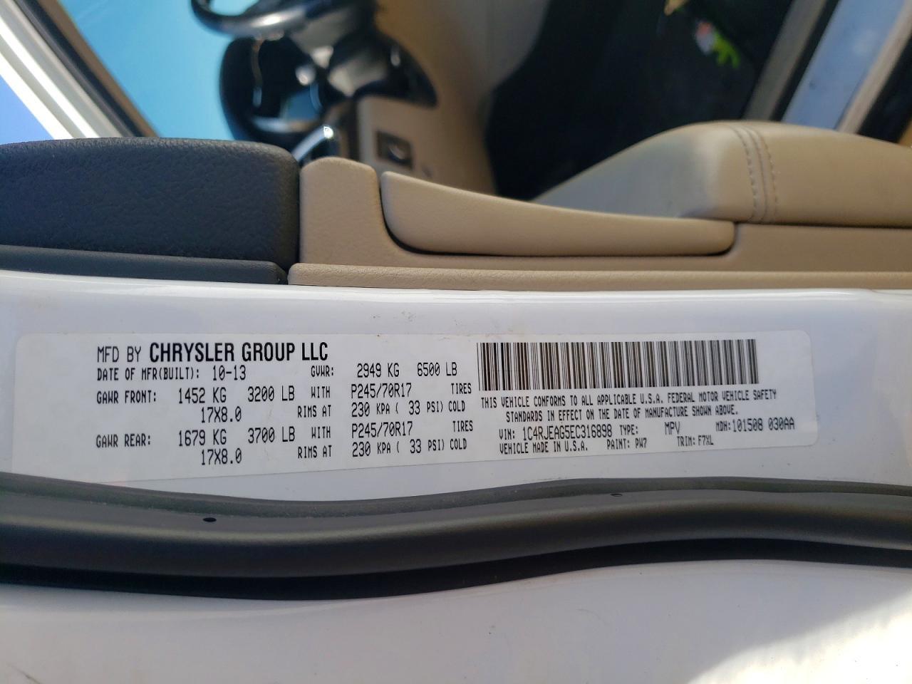 2014 Jeep Grand Cherokee Laredo - zdjęcie 13