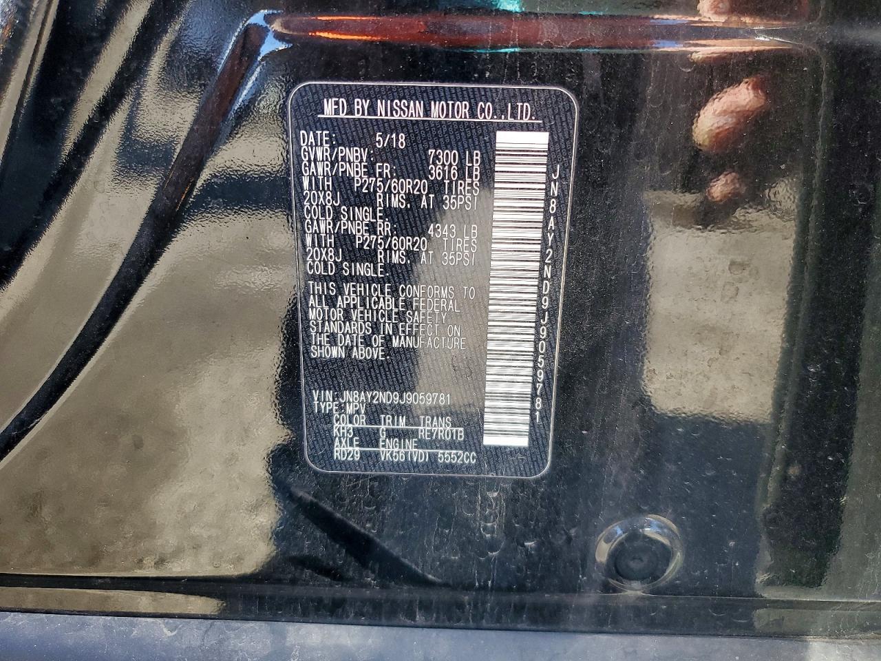2018 Nissan Armada Sl - zdjęcie 13