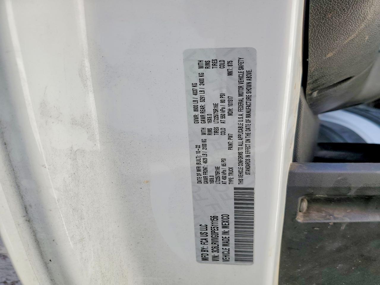 2023 Ram Promaster 2500 2500 Standard - zdjęcie 13