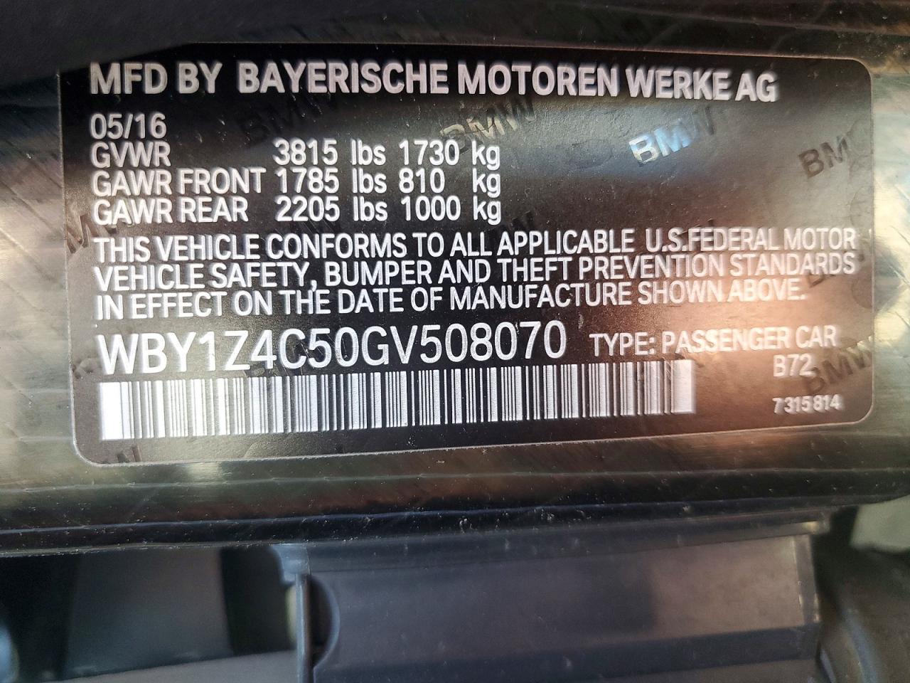 2016 BMW I3 - zdjęcie 12
