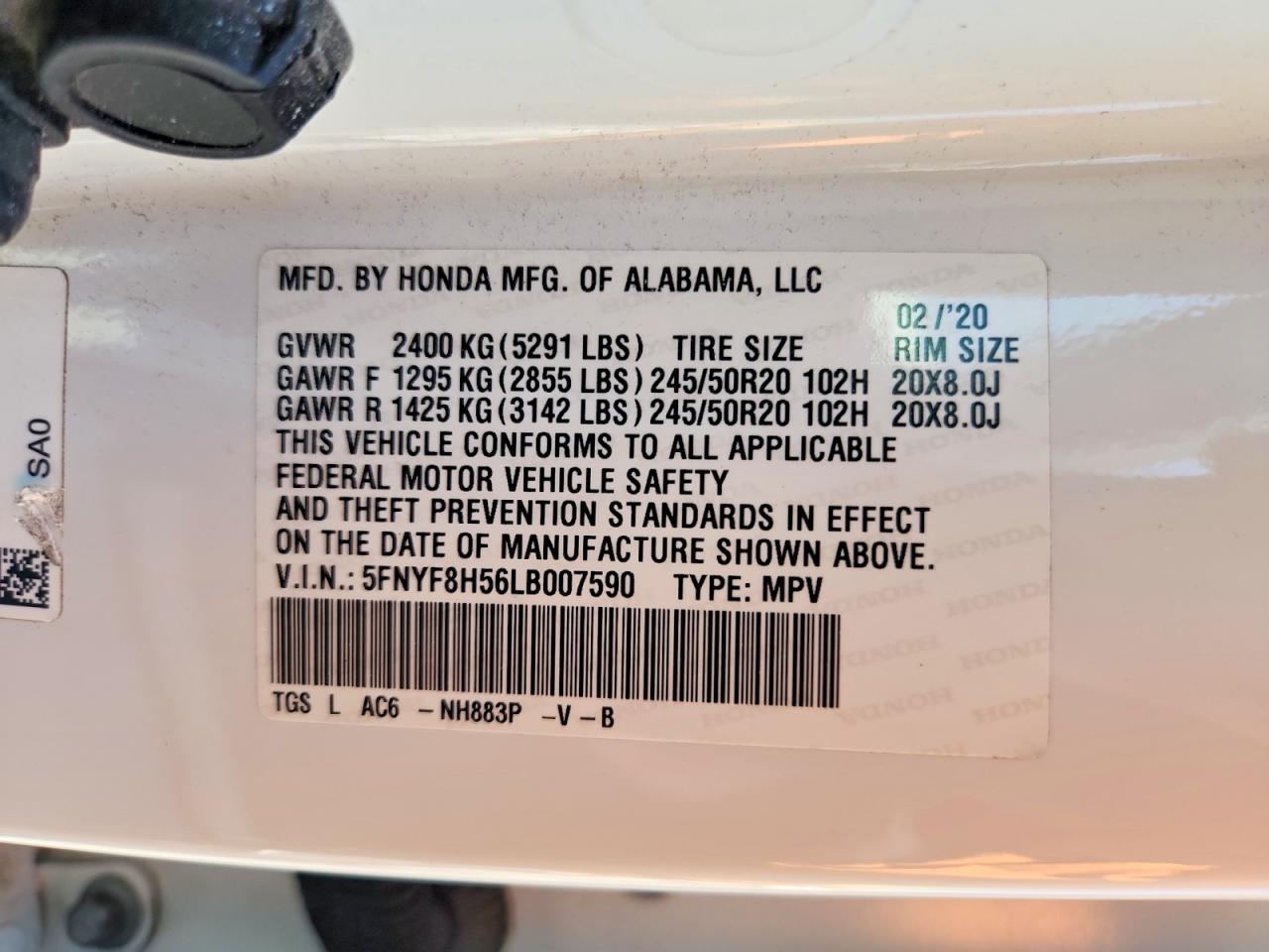 2020 Honda Passport Exl - zdjęcie 13