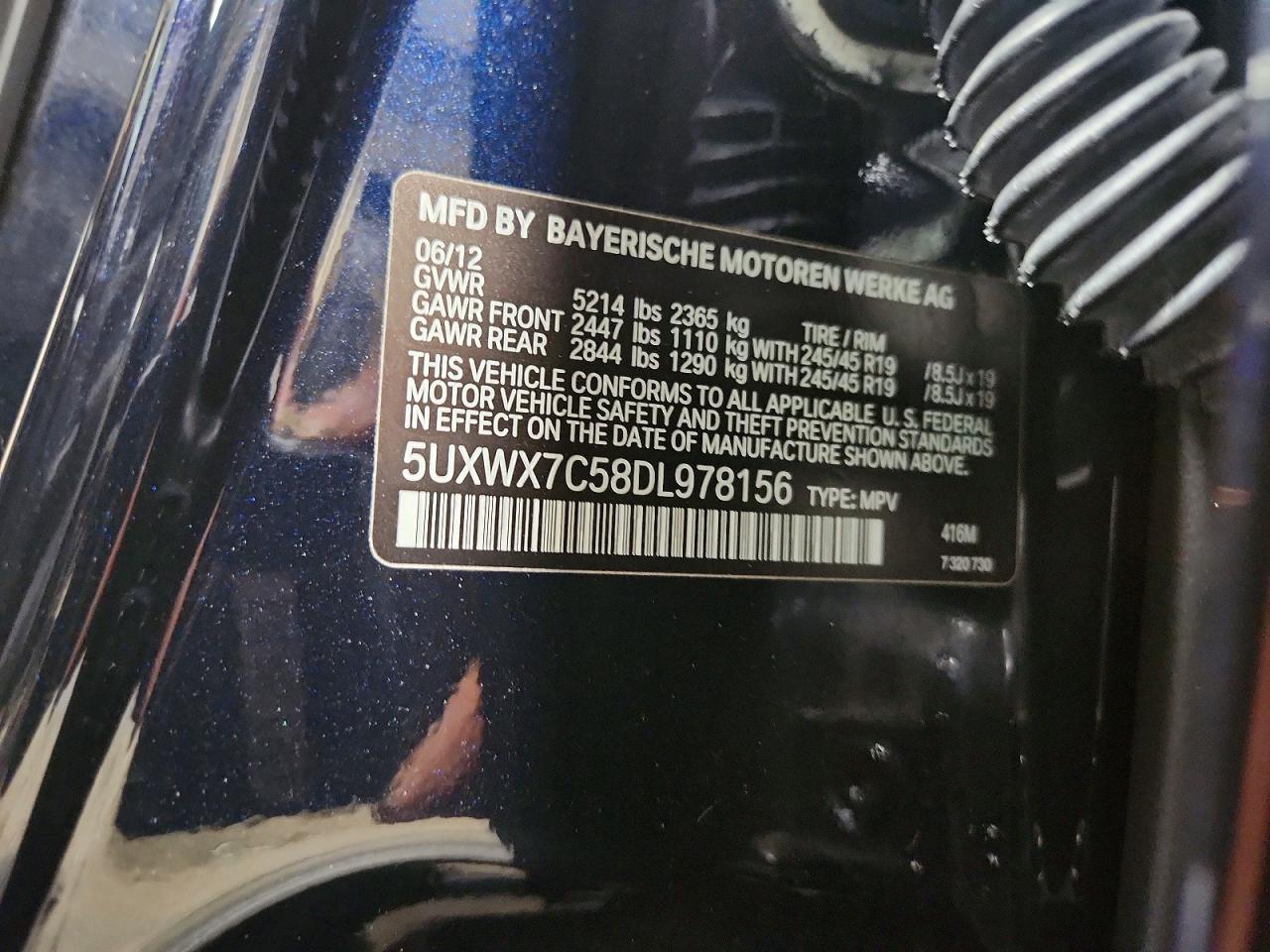 2013 BMW X3 xDrive35I - zdjęcie 12