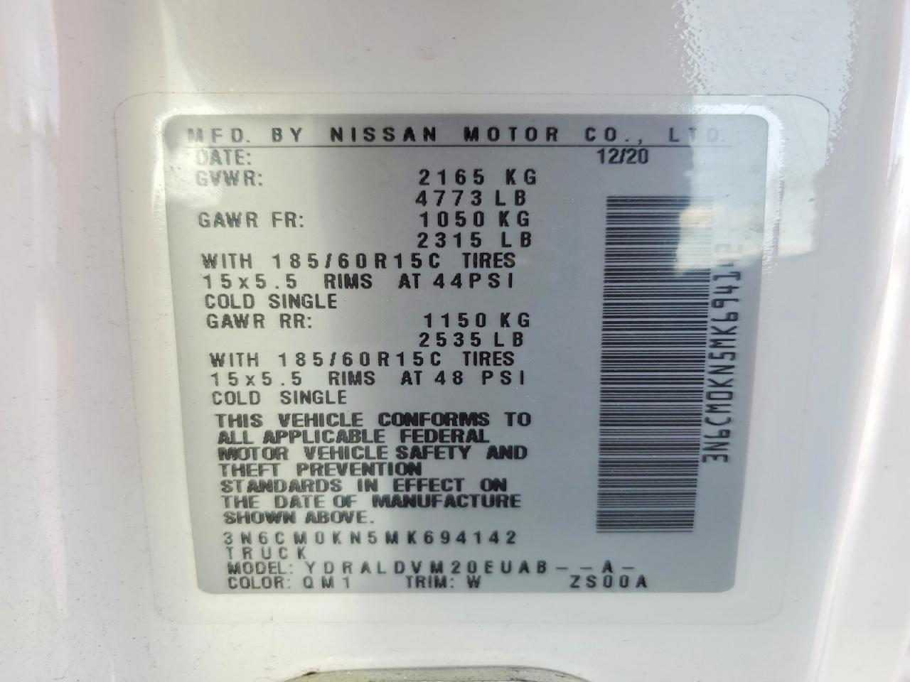 2021 Nissan Nv200 S - zdjęcie 13