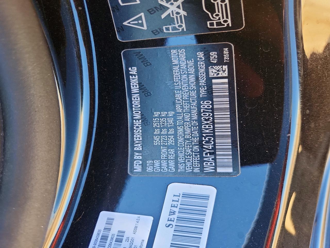 2019 BMW Seria 8 Cabrio 850i - zdjęcie 13