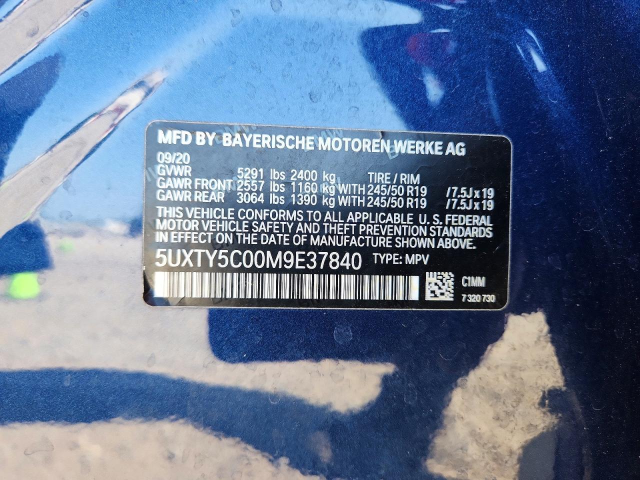 2021 BMW X3 xDrive30I - zdjęcie 14