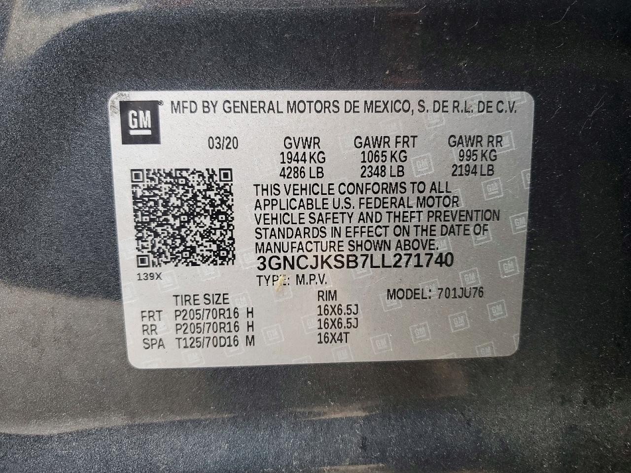 2020 Chevrolet Trax Ls - zdjęcie 12