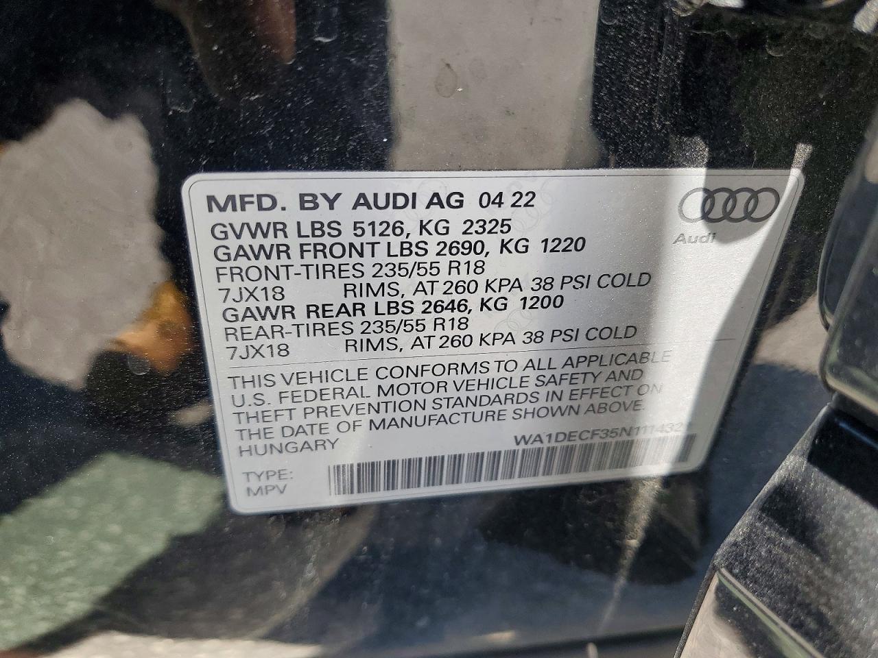 2022 Audi Q3 Premium S Line 45 - zdjęcie 13