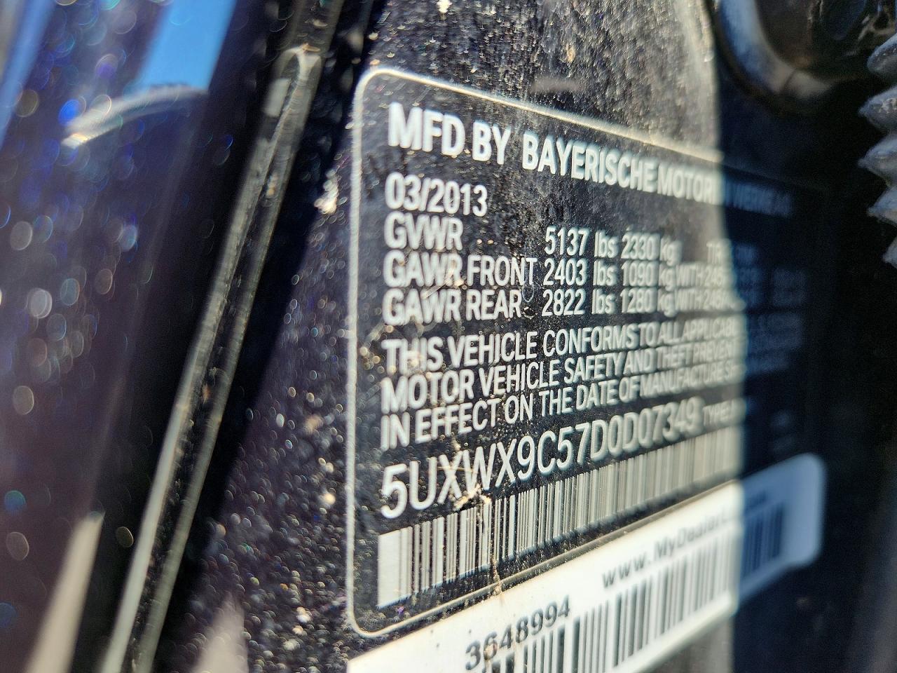 2013 BMW X3 xDrive28I - zdjęcie 13