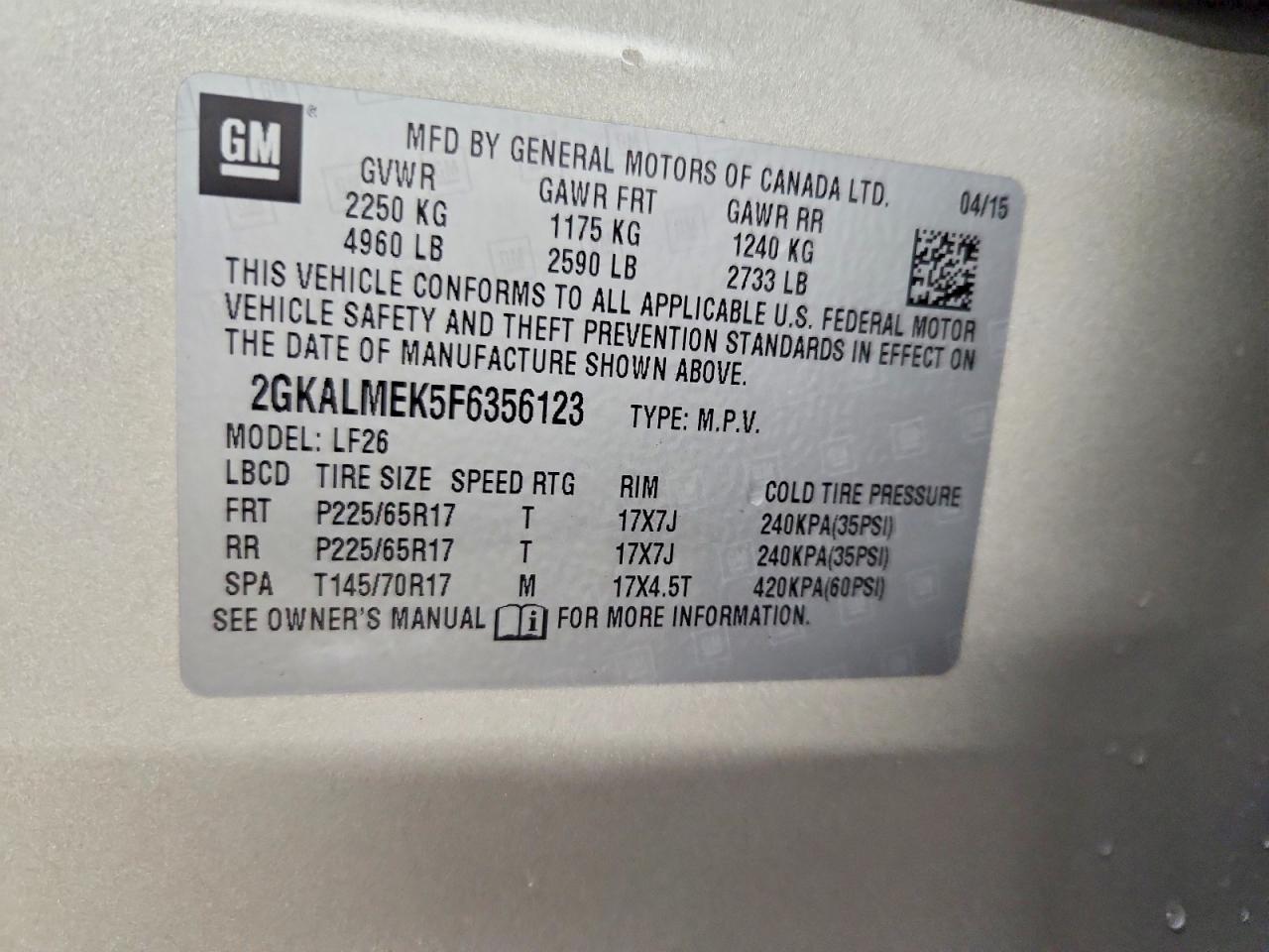 2015 GMC Terrain Sle - zdjęcie 12