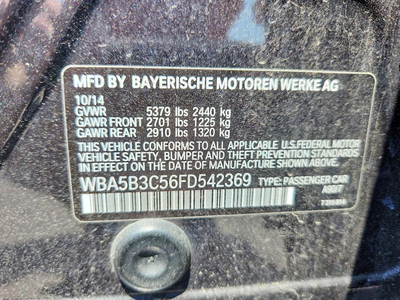 2015 BMW Seria 5 535i - zdjęcie 12