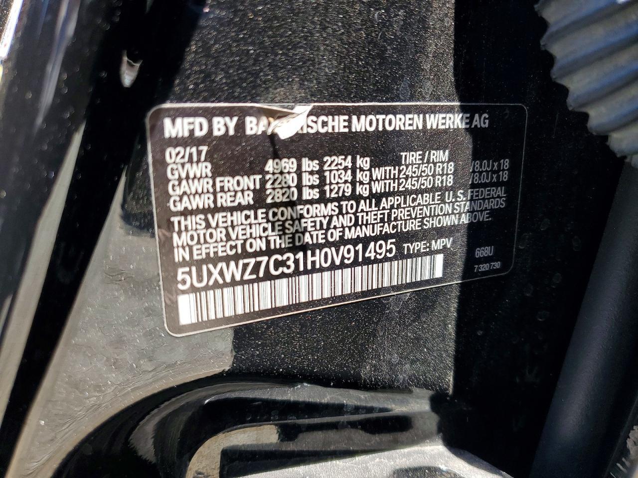 2017 BMW X3 Sdrive28I - zdjęcie 14