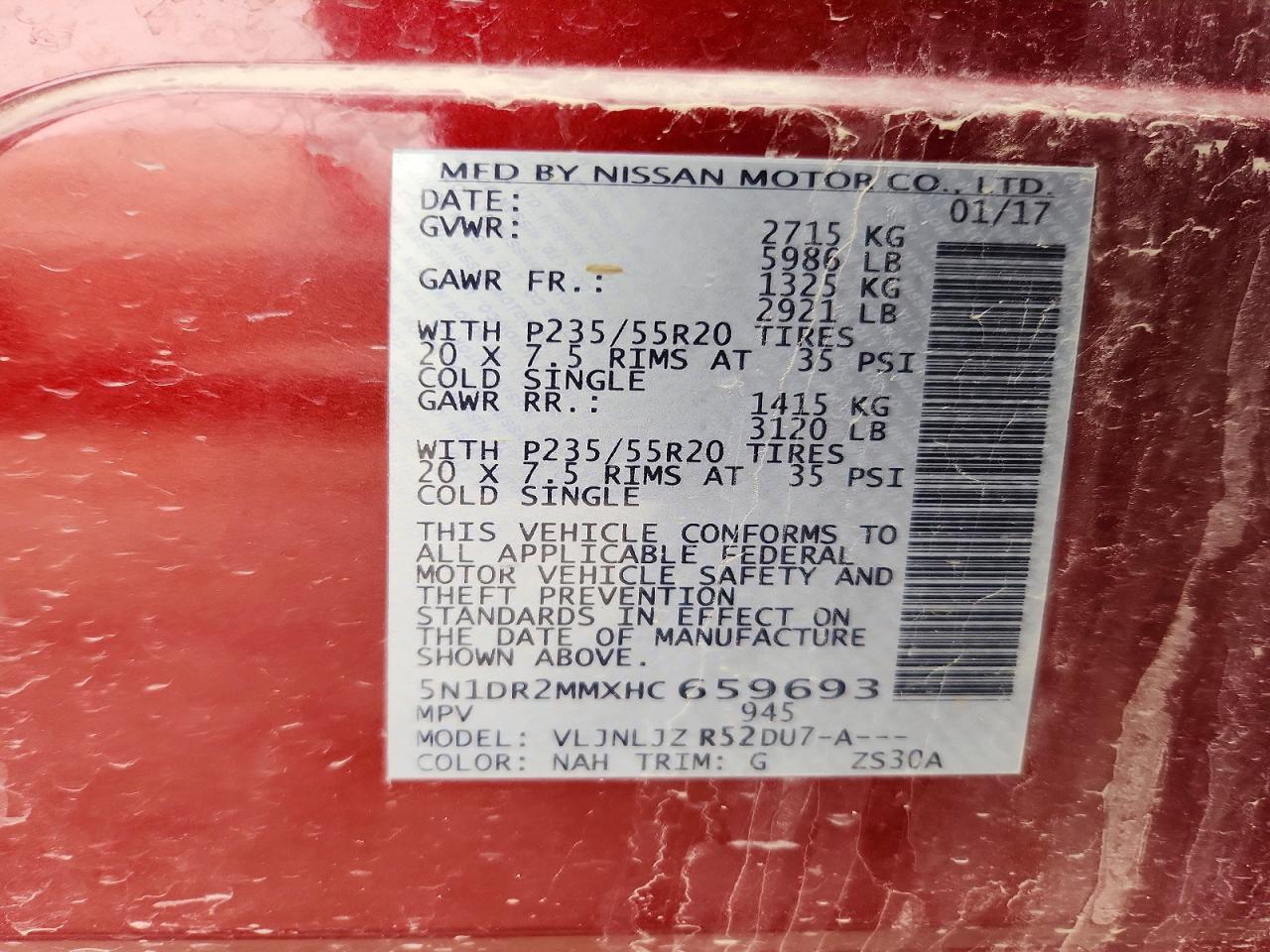 2017 Nissan Pathfinder Platinum - zdjęcie 14