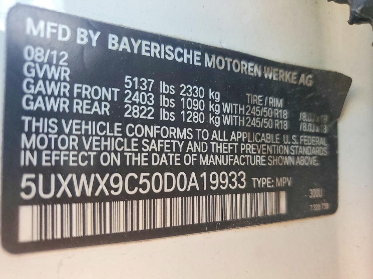 2013 BMW X3 xDrive28I - zdjęcie 12