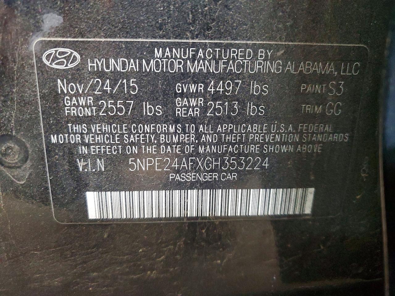 2016 Hyundai Sonata Se - zdjęcie 12