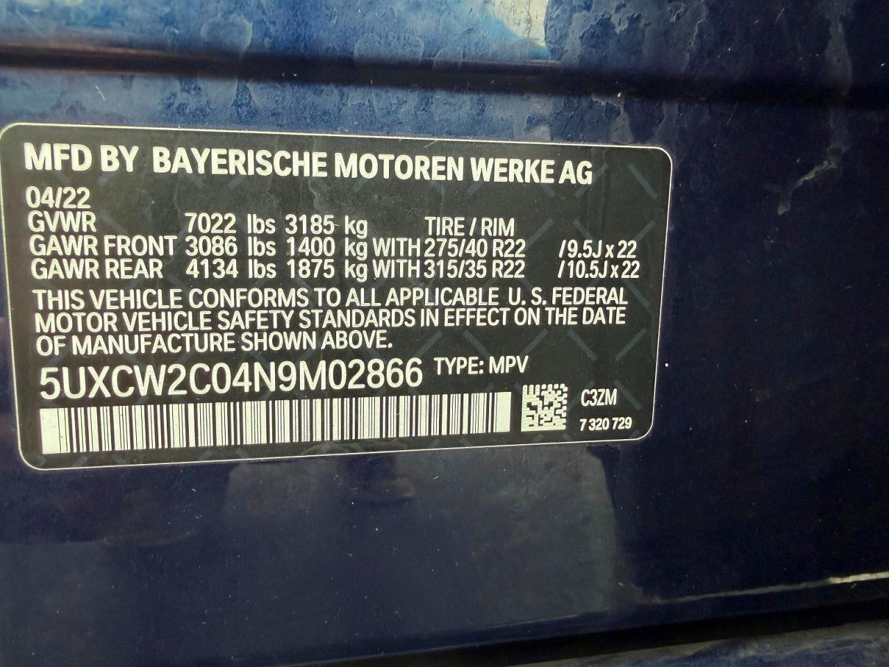 2022 BMW X7 xDrive40I - zdjęcie 13