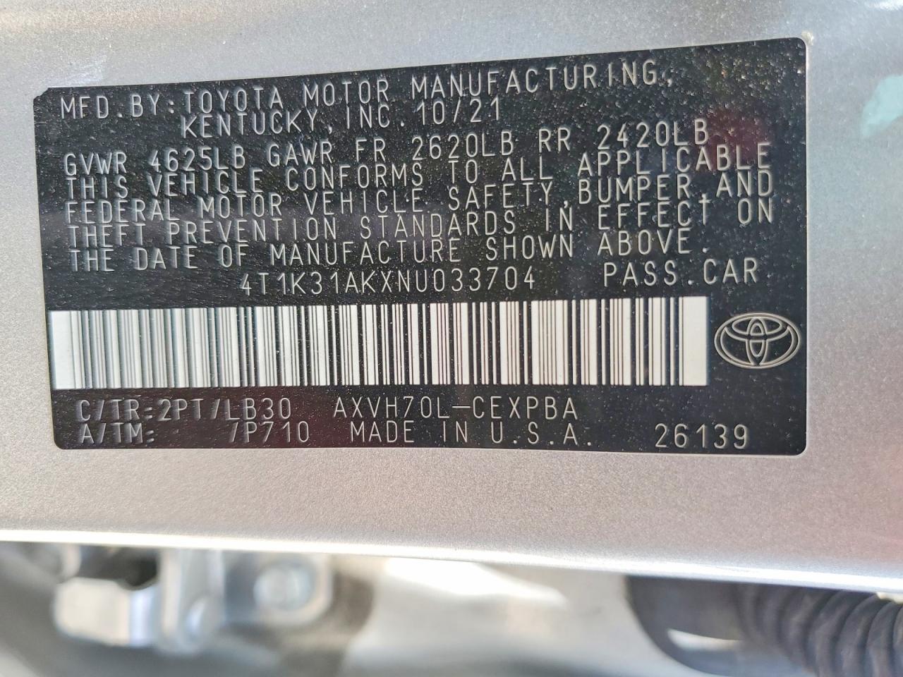 2022 Toyota Camry Xse - zdjęcie 12