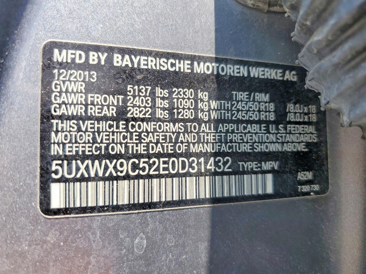 2014 BMW X3 xDrive28I - zdjęcie 12