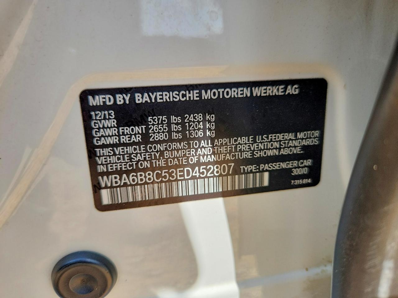 2014 BMW Seria 6 640i - zdjęcie 12