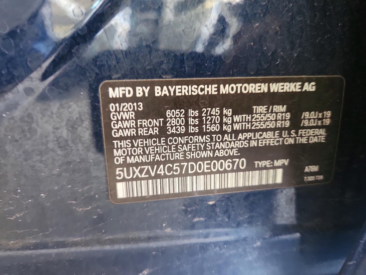 2013 BMW X5 xDrive35I - zdjęcie 13