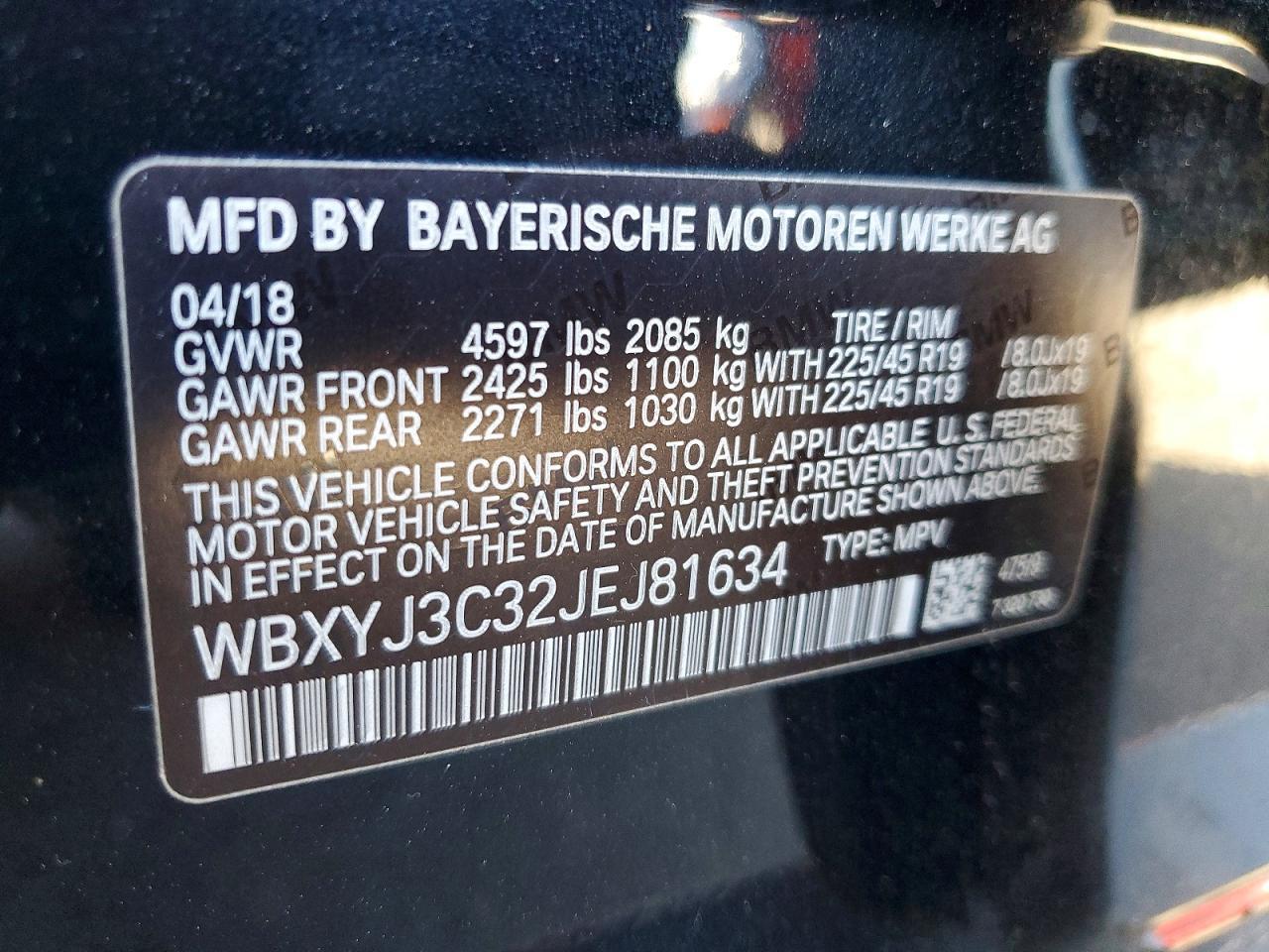 2018 BMW X2 Sdrive28I - zdjęcie 13