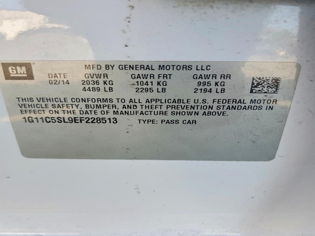 2014 Chevrolet Malibu 1Lt - zdjęcie 12