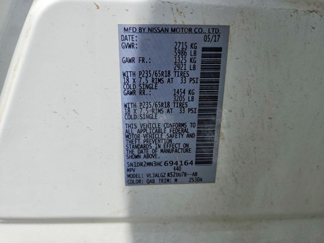2017 Nissan Pathfinder Sl - zdjęcie 14