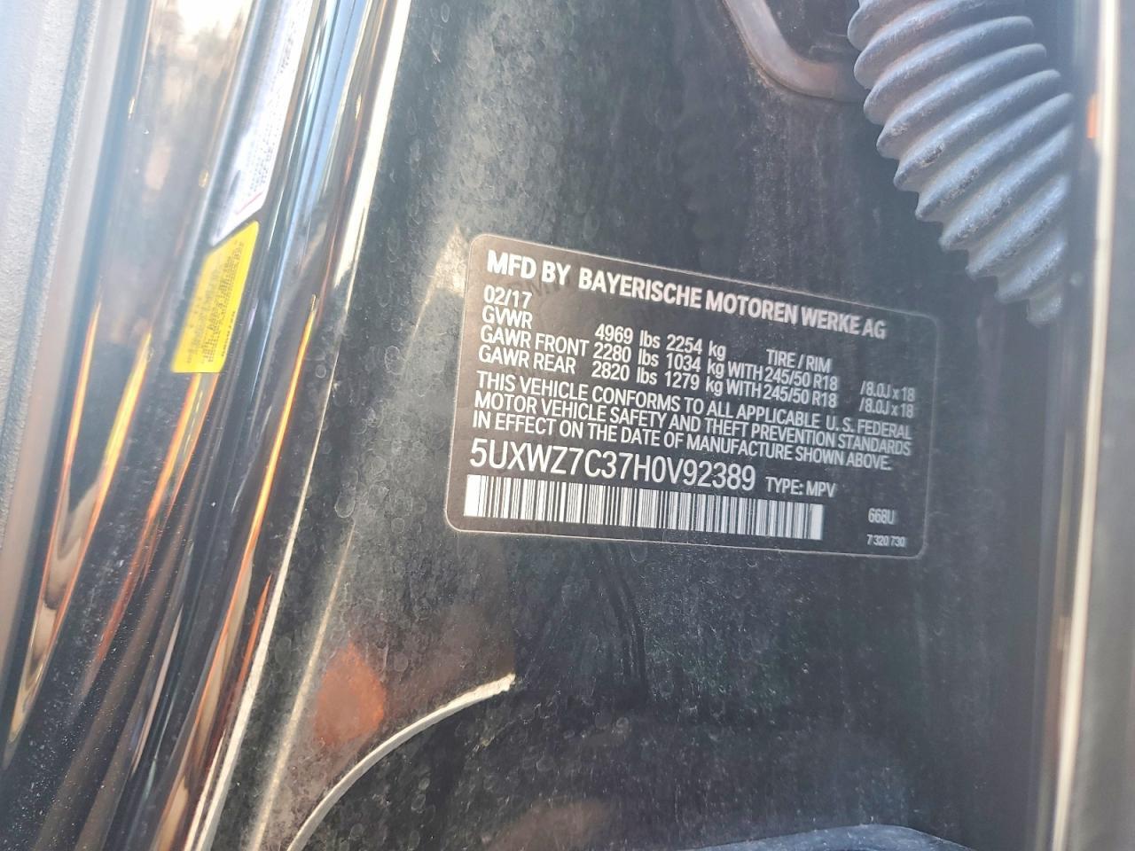 2017 BMW X3 Sdrive28I - zdjęcie 13