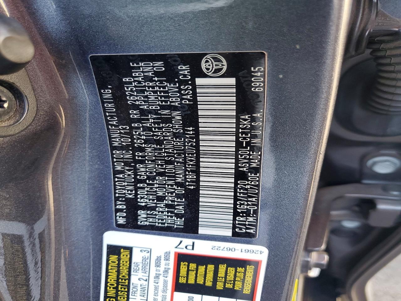 2014 Toyota Camry Se - zdjęcie 12