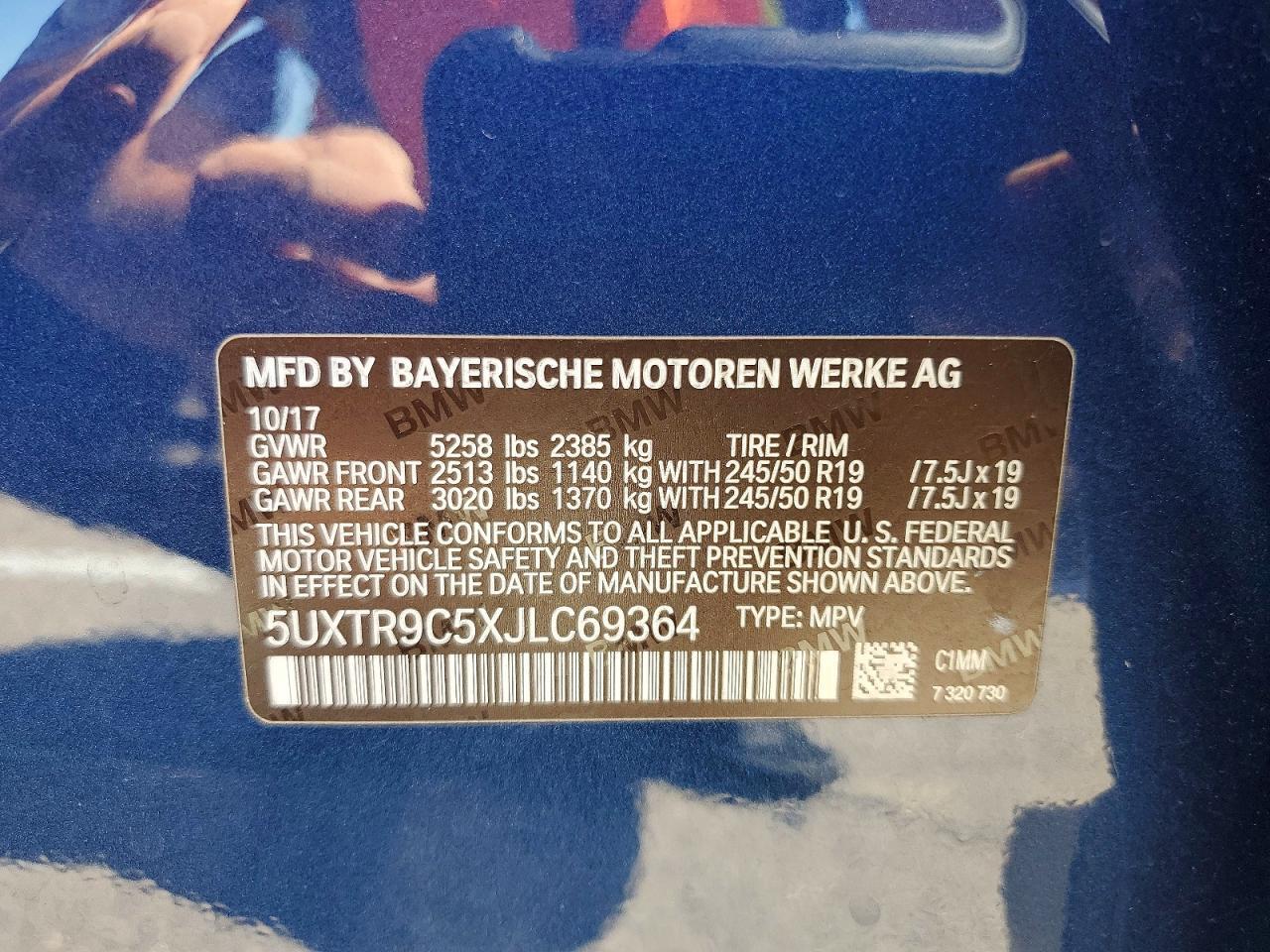 2018 BMW X3 xDrive30I - zdjęcie 13