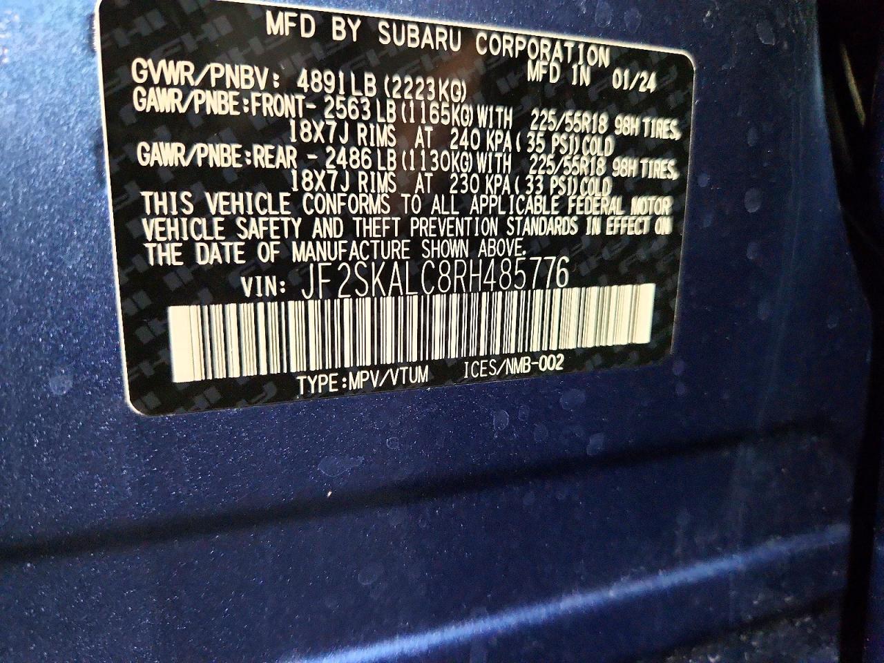 2024 Subaru Forester Limited - zdjęcie 14