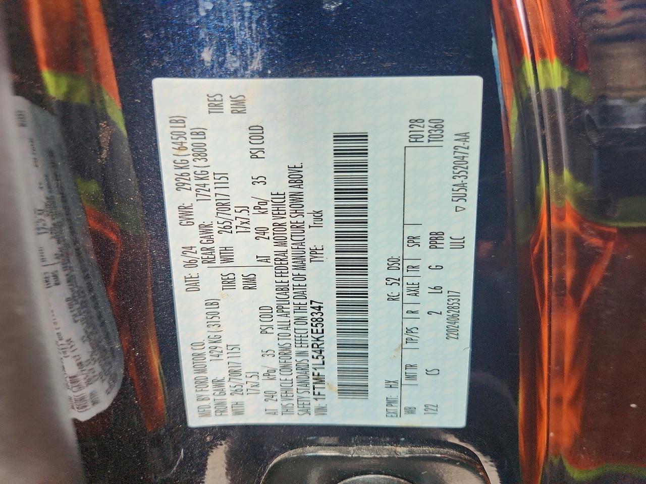2024 Ford F150 Xl - zdjęcie 12