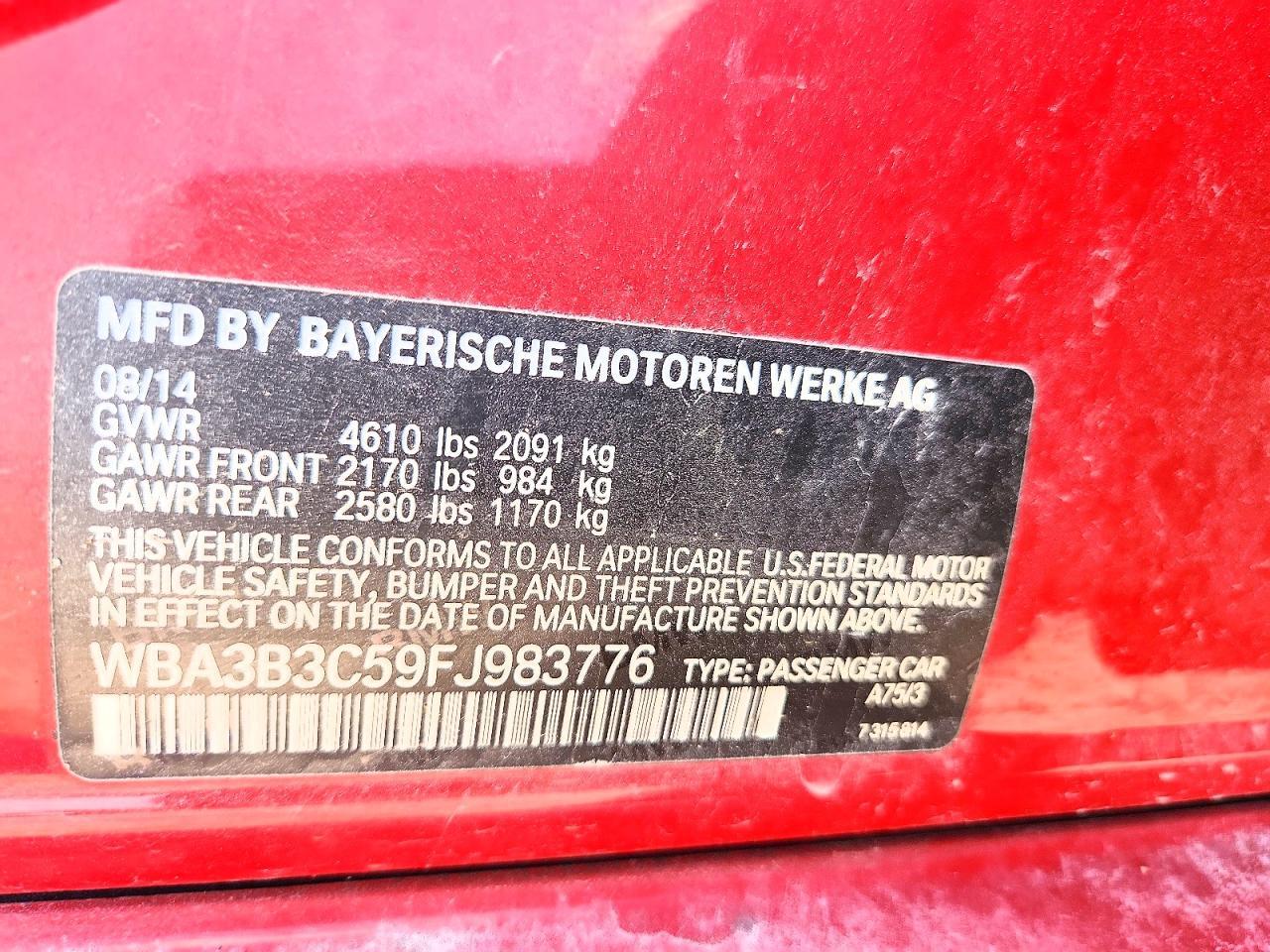2015 BMW 328 Xi - zdjęcie 12