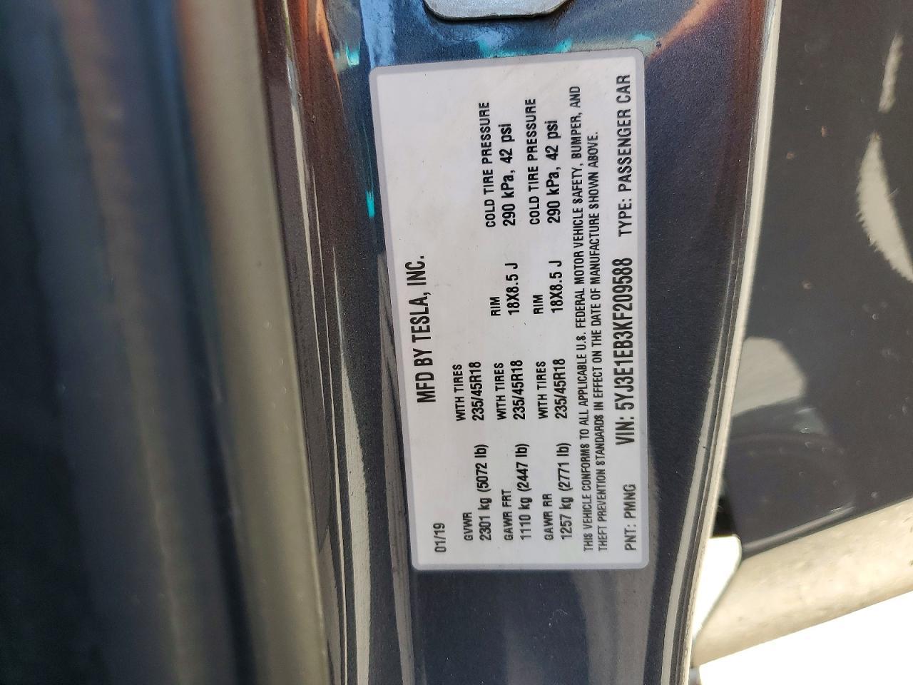 2019 Tesla Model 3 - zdjęcie 12
