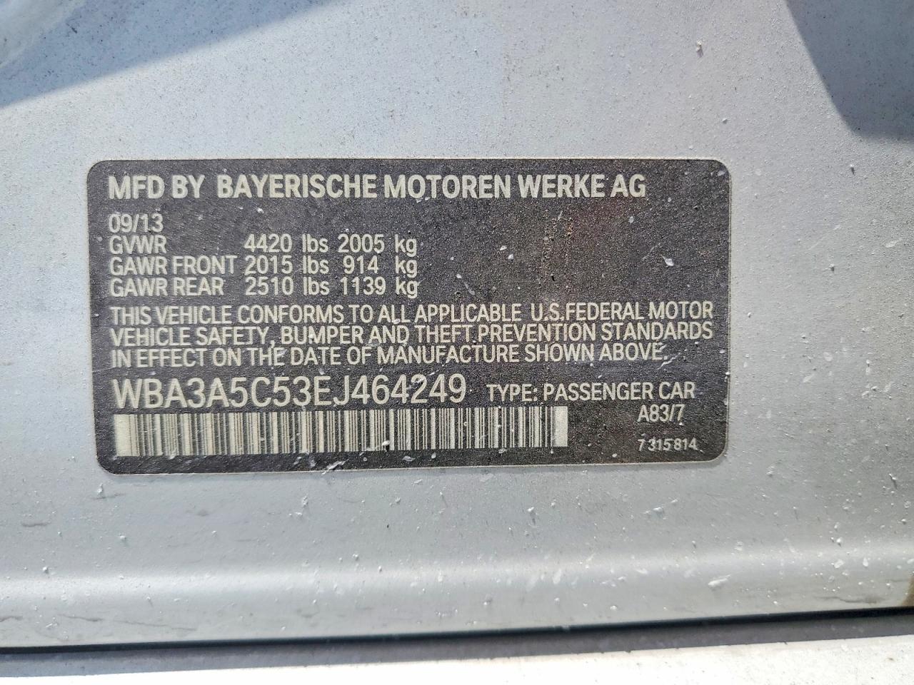 2014 BMW 328 I - zdjęcie 12