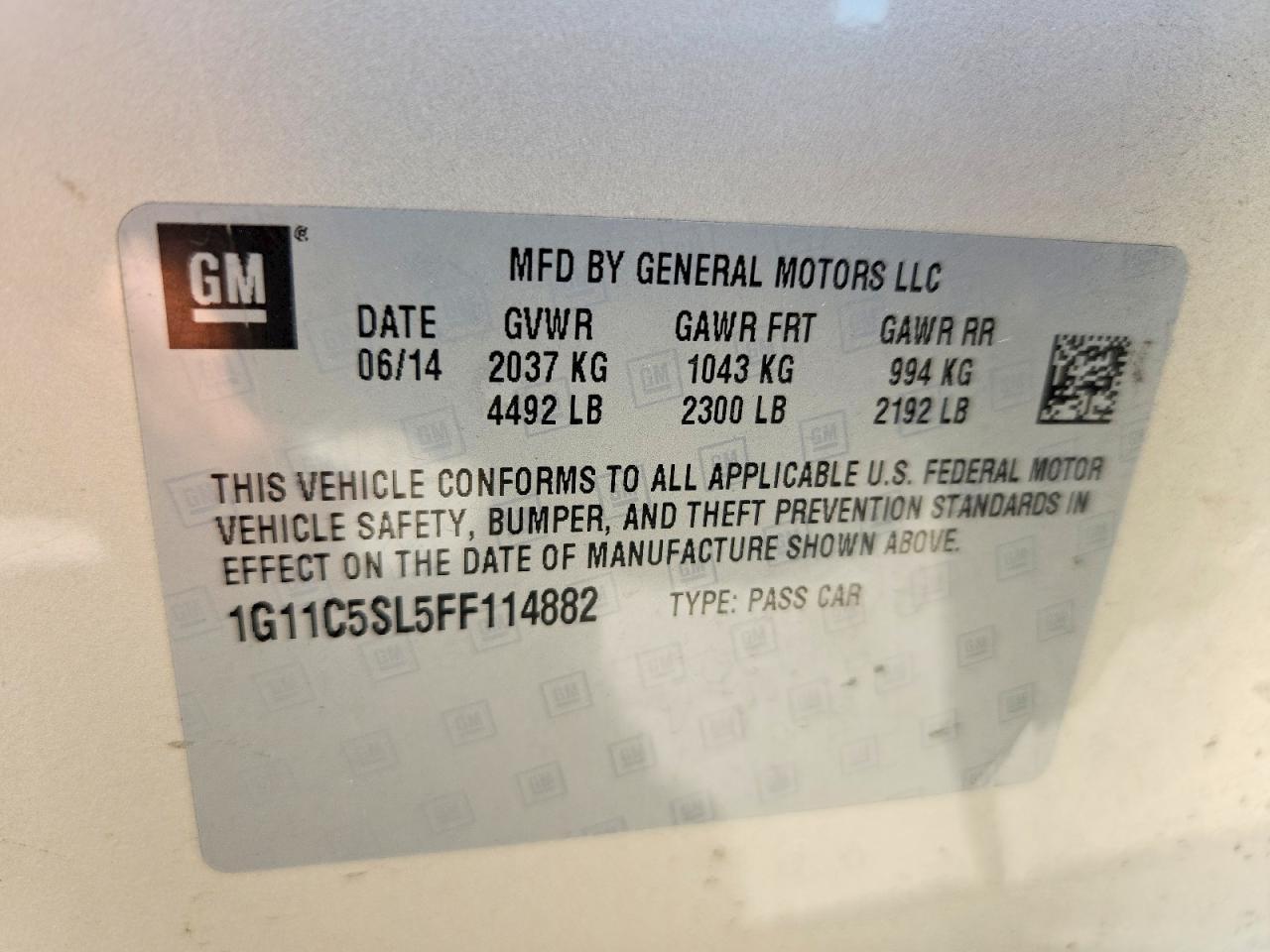 2015 Chevrolet Malibu 1Lt - zdjęcie 13