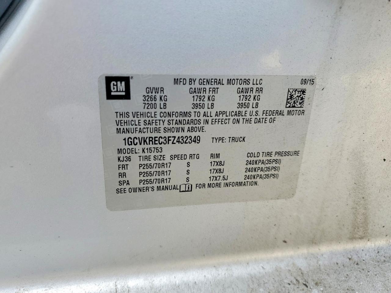 2015 Chevrolet Silverado K1500 Lt - zdjęcie 12