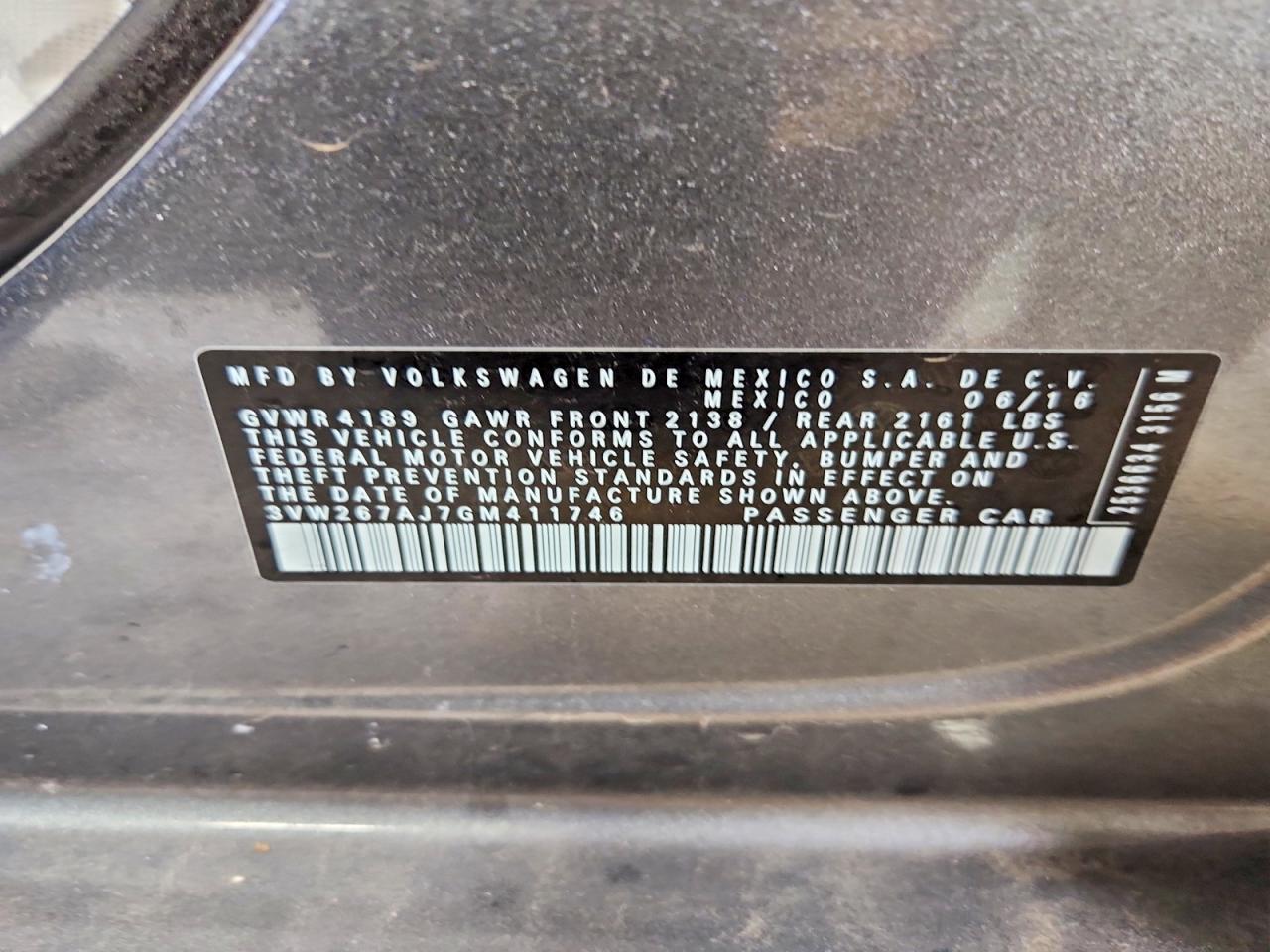 2016 Volkswagen Jetta S - zdjęcie 12