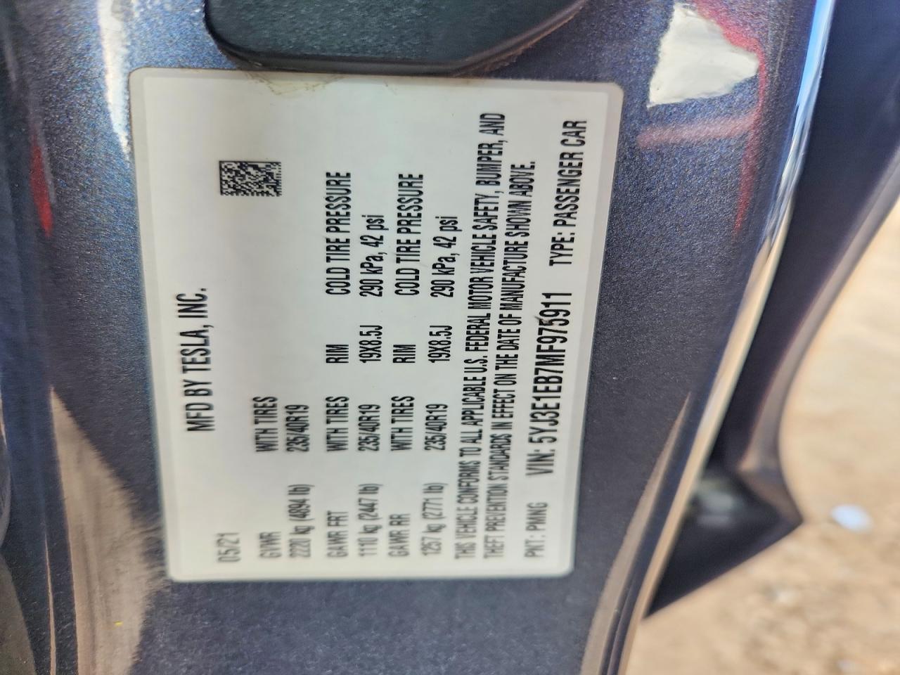 2021 Tesla Model 3 - zdjęcie 12