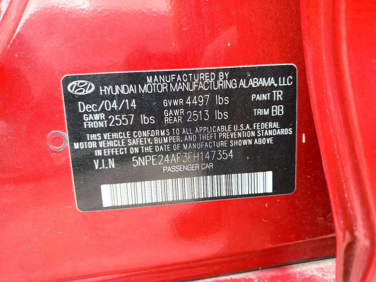 2015 Hyundai Sonata Se - zdjęcie 12