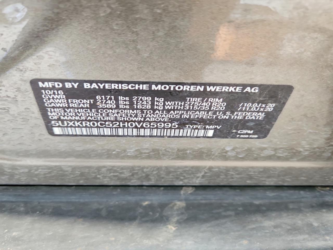 2017 BMW X5 xDrive35I - zdjęcie 13