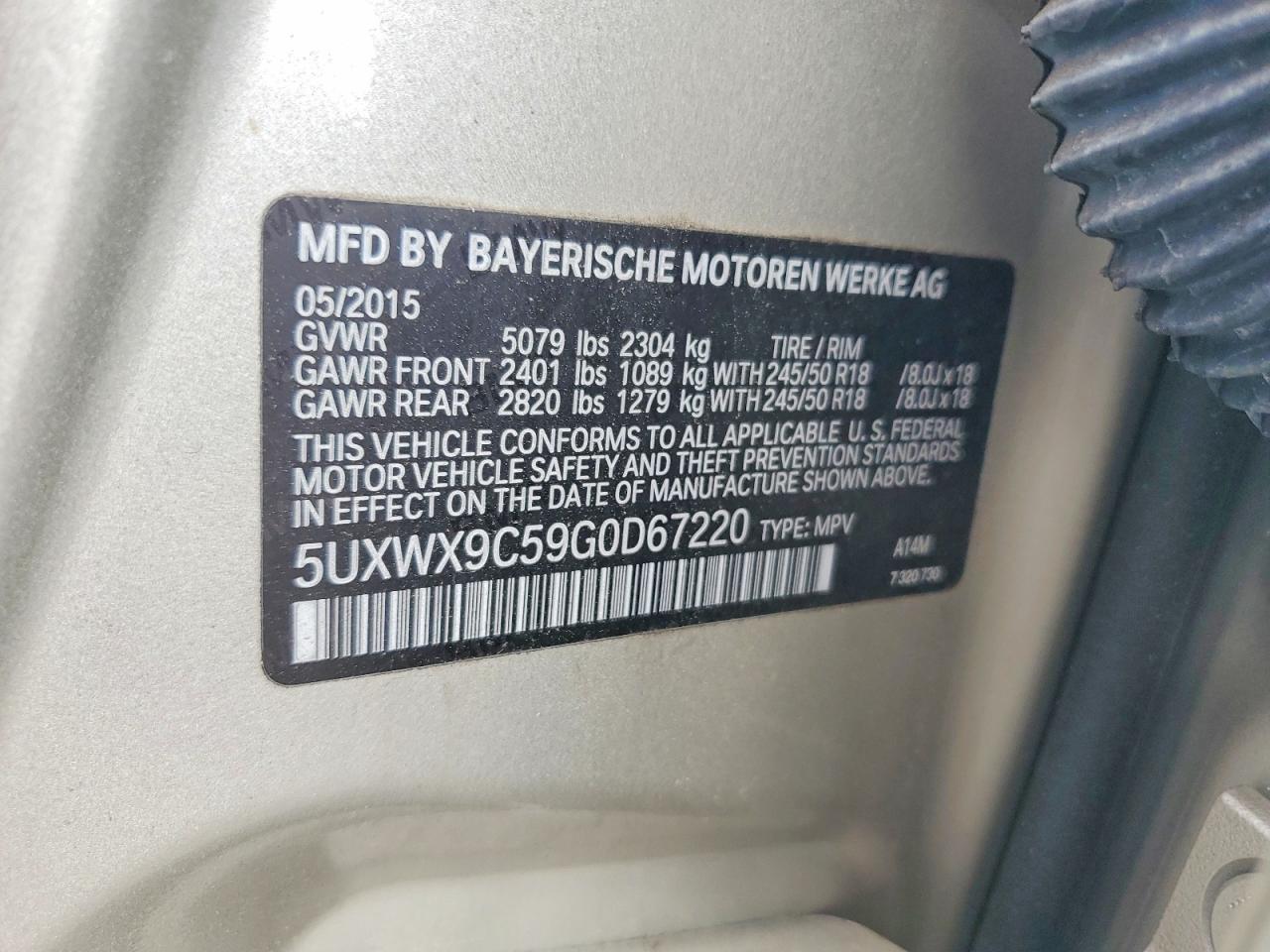 2016 BMW X3 xDrive28I - zdjęcie 13
