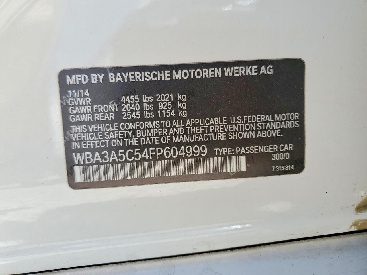 2015 BMW 328 I - zdjęcie 12