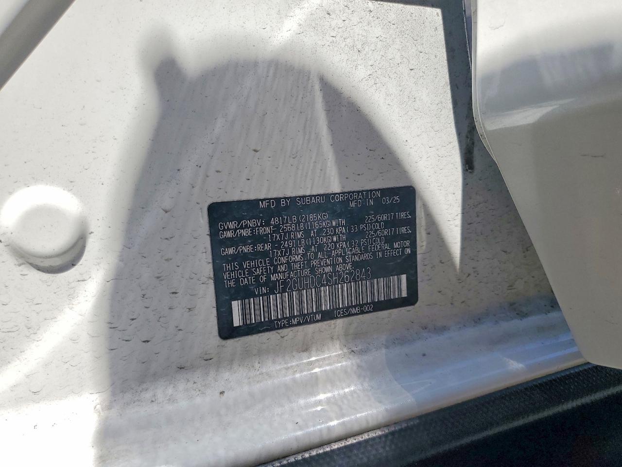 2025 Subaru Crosstrek Premium - zdjęcie 13