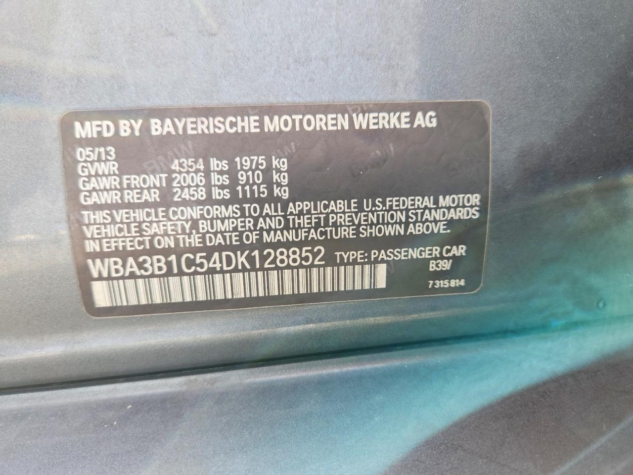 2013 BMW 320 I - zdjęcie 12